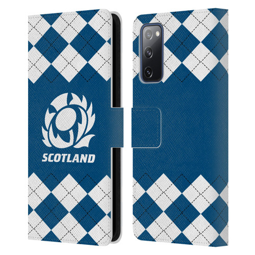 Scotland Rugby Logo 2 Argyle Leather Book Wallet Case Cover For Samsung Galaxy S20 FE / 5G
