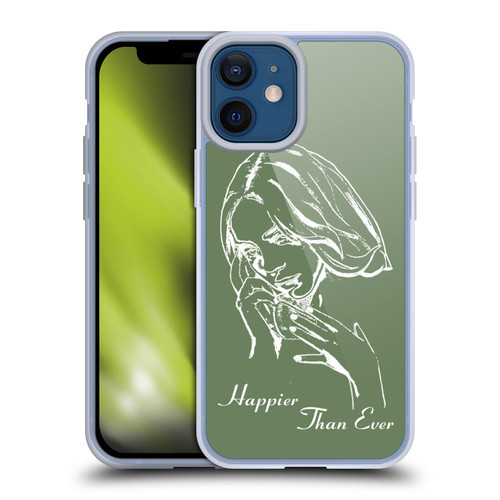Billie Eilish Happier Than Ever Album Stencil Green Soft Gel Case for Apple iPhone 12 Mini & MagSafe