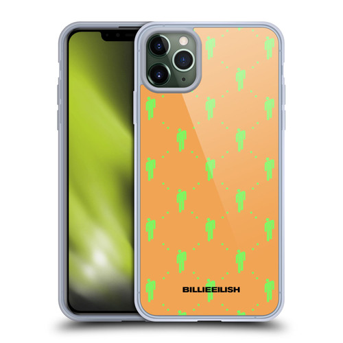 Billie Eilish Key Art Blohsh Pattern Soft Gel Case for Apple iPhone 11 Pro Max & MagSafe