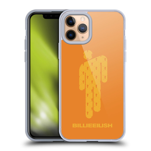 Billie Eilish Key Art Blohsh Orange Soft Gel Case for Apple iPhone 11 Pro