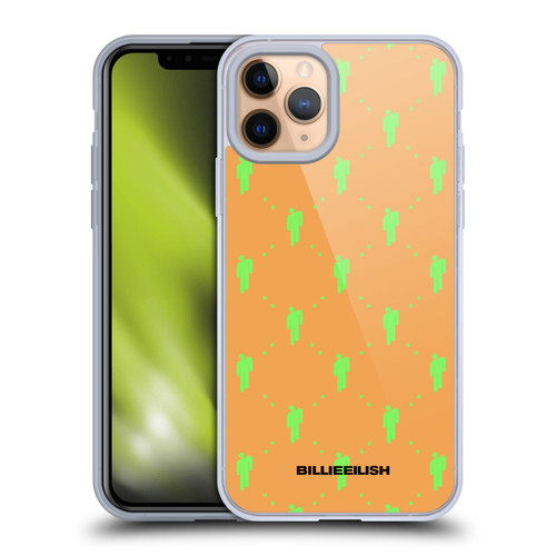 Billie Eilish Key Art Blohsh Pattern Soft Gel Case for Apple iPhone 11 Pro