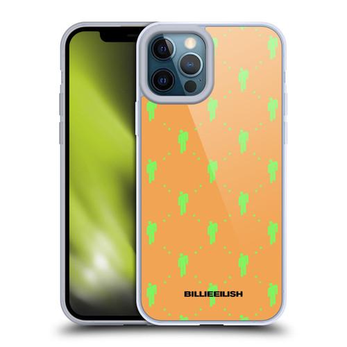 Billie Eilish Key Art Blohsh Pattern Soft Gel Case for Apple iPhone 12 Pro Max