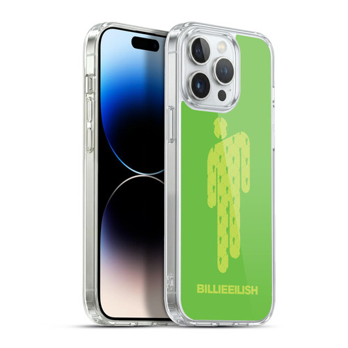 Billie Eilish Key Art Blohsh Green Soft Gel Case for Apple iPhone 13 Pro Max & MagSafe