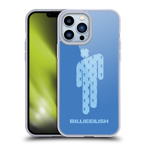 Billie Eilish Key Art Blohsh Blue Soft Gel Case for Apple iPhone 13 Pro Max & MagSafe