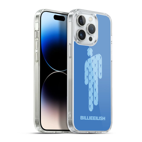 Billie Eilish Key Art Blohsh Blue Soft Gel Case for Apple iPhone 13 Pro Max & MagSafe