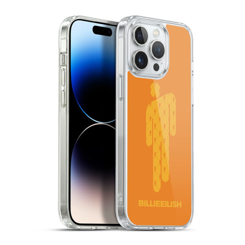 Billie Eilish Key Art Blohsh Orange Soft Gel Case for Apple iPhone 13 Pro Max & MagSafe