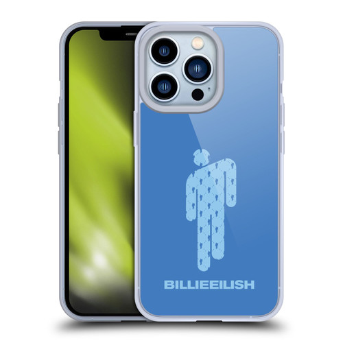 Billie Eilish Key Art Blohsh Blue Soft Gel Case for Apple iPhone 13 Pro