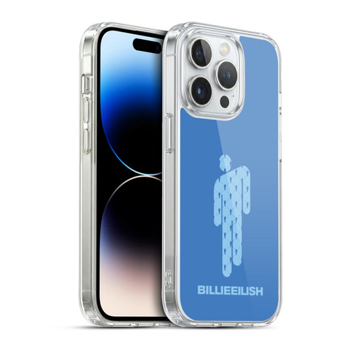 Billie Eilish Key Art Blohsh Blue Soft Gel Case for Apple iPhone 13 Pro & MagSafe