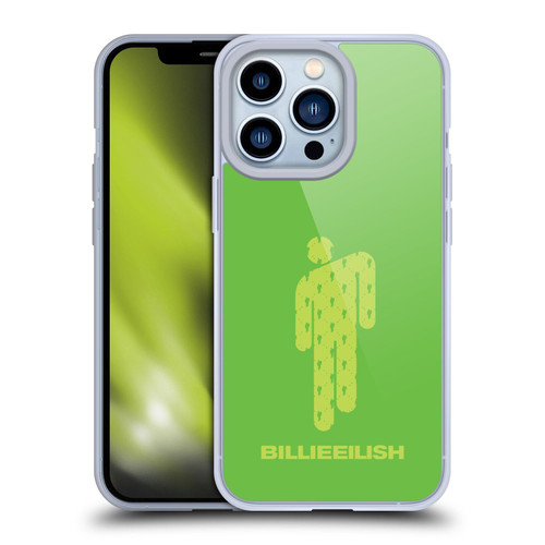 Billie Eilish Key Art Blohsh Green Soft Gel Case for Apple iPhone 13 Pro & MagSafe