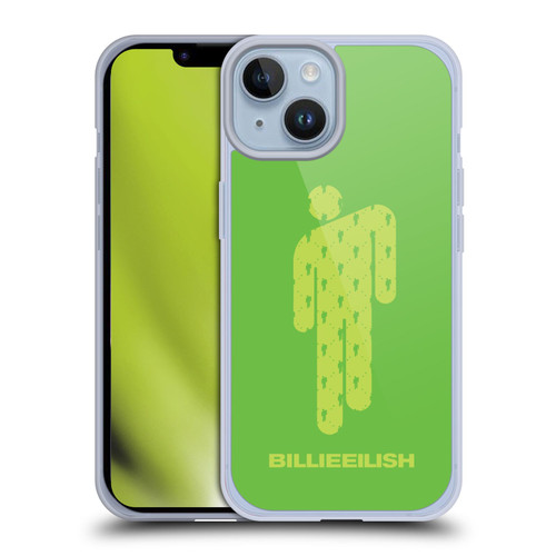 Billie Eilish Key Art Blohsh Green Soft Gel Case for Apple iPhone 14