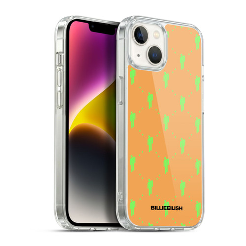 Billie Eilish Key Art Blohsh Pattern Soft Gel Case for Apple iPhone 14 Plus & MagSafe