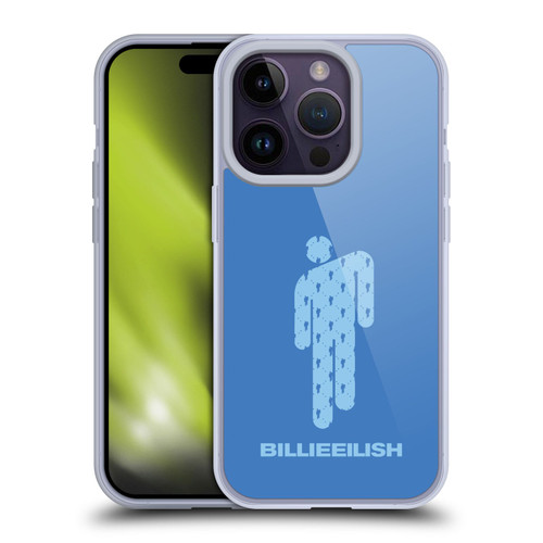 Billie Eilish Key Art Blohsh Blue Soft Gel Case for Apple iPhone 14 Pro & MagSafe