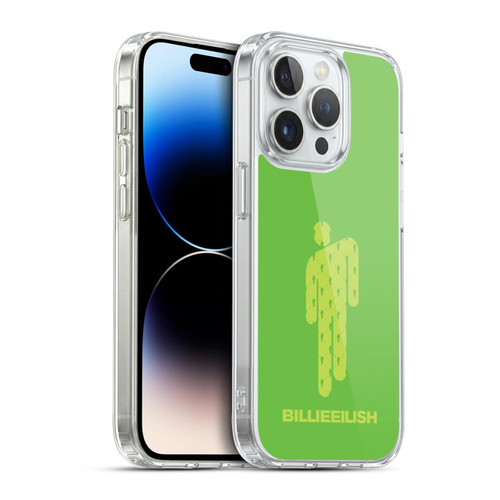 Billie Eilish Key Art Blohsh Green Soft Gel Case for Apple iPhone 14 Pro & MagSafe