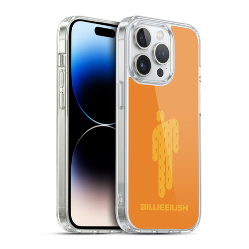 Billie Eilish Key Art Blohsh Orange Soft Gel Case for Apple iPhone 14 Pro & MagSafe