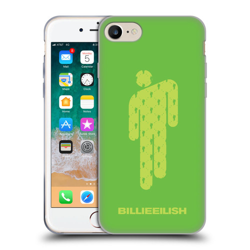 Billie Eilish Key Art Blohsh Green Soft Gel Case for Apple iPhone 7 / 8 / SE 2020 & 2022 & MagSafe