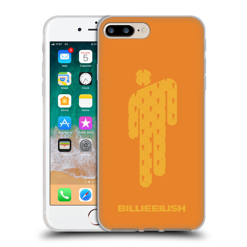 Billie Eilish Key Art Blohsh Orange Soft Gel Case for Apple iPhone 7 Plus / iPhone 8 Plus & MagSafe