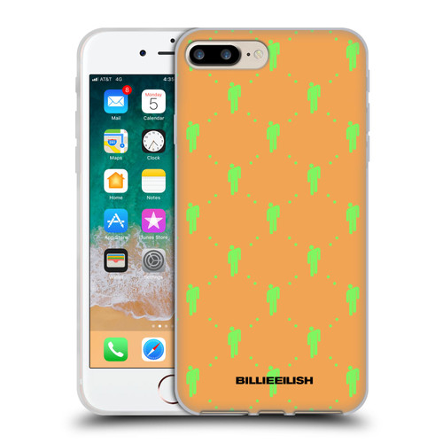 Billie Eilish Key Art Blohsh Pattern Soft Gel Case for Apple iPhone 7 Plus / iPhone 8 Plus & MagSafe