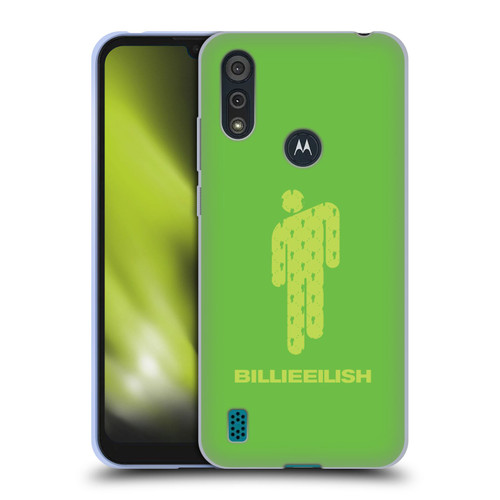 Billie Eilish Key Art Blohsh Green Soft Gel Case for Motorola Moto E6s (2020)