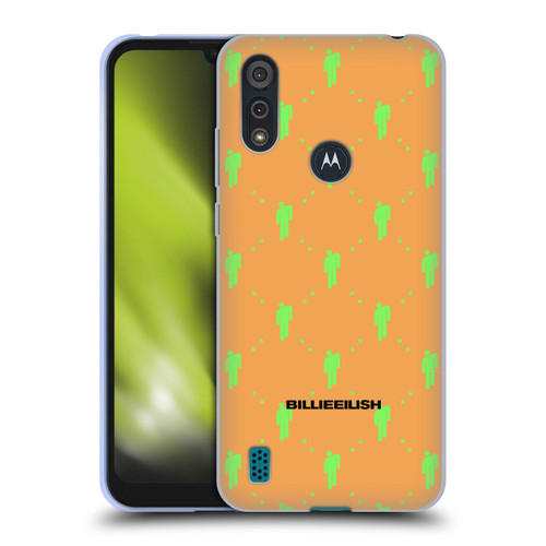 Billie Eilish Key Art Blohsh Pattern Soft Gel Case for Motorola Moto E6s (2020)