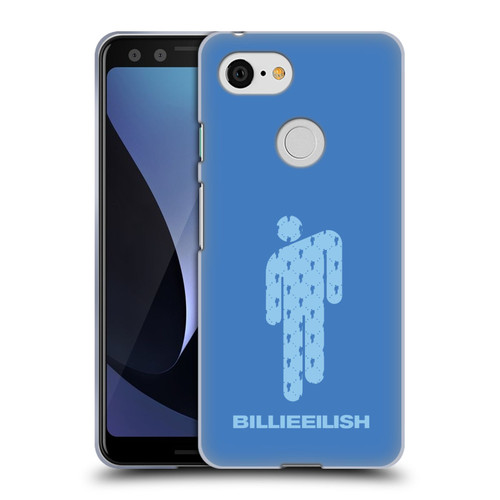 Billie Eilish Key Art Blohsh Blue Soft Gel Case for Google Pixel 3