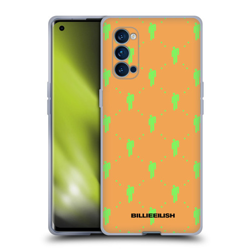Billie Eilish Key Art Blohsh Pattern Soft Gel Case for OPPO Reno 4 Pro 5G