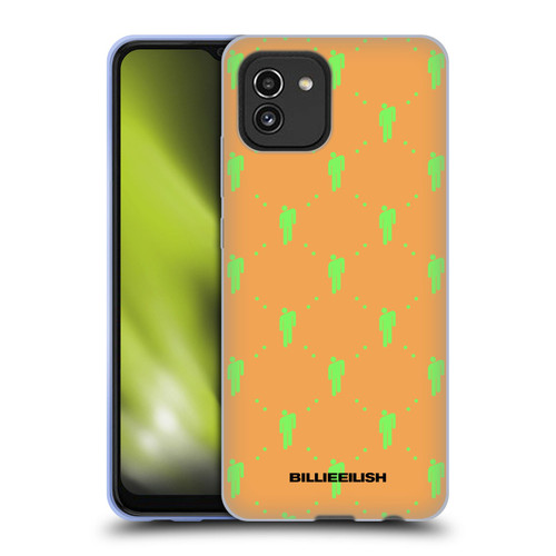 Billie Eilish Key Art Blohsh Pattern Soft Gel Case for Samsung Galaxy A03 (2021)