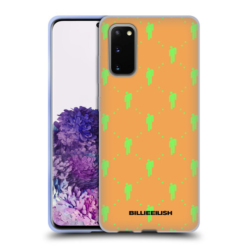 Billie Eilish Key Art Blohsh Pattern Soft Gel Case for Samsung Galaxy S20 / S20 5G