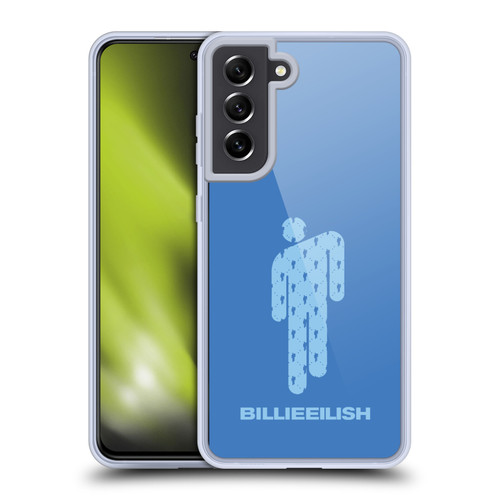 Billie Eilish Key Art Blohsh Blue Soft Gel Case for Samsung Galaxy S21 FE 5G