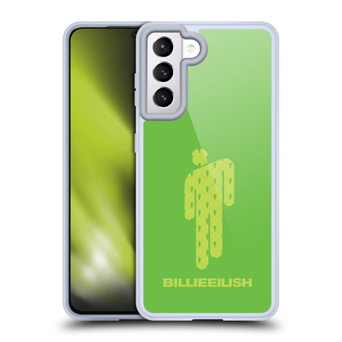 Billie Eilish Key Art Blohsh Green Soft Gel Case for Samsung Galaxy S21 5G & MagSafe