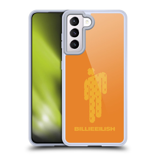 Billie Eilish Key Art Blohsh Orange Soft Gel Case for Samsung Galaxy S21 5G & MagSafe
