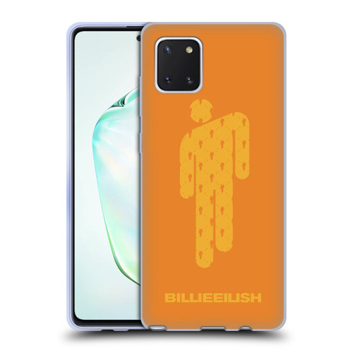 Billie Eilish Key Art Blohsh Orange Soft Gel Case for Samsung Galaxy Note10 Lite