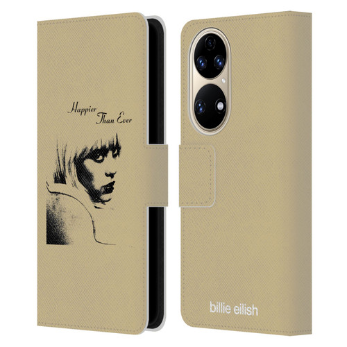 Billie Eilish Happier Than Ever Album Image Leather Book Wallet Case Cover For Huawei P50