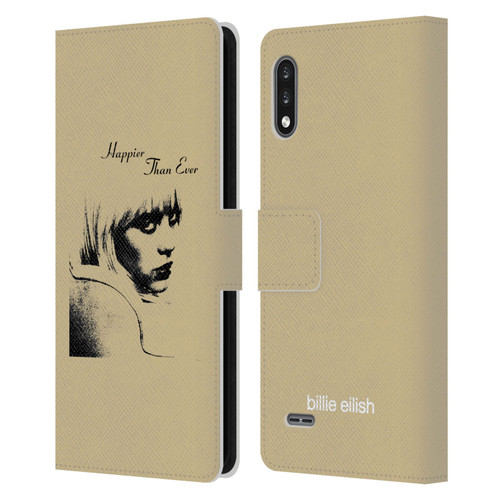 Billie Eilish Happier Than Ever Album Image Leather Book Wallet Case Cover For LG K22