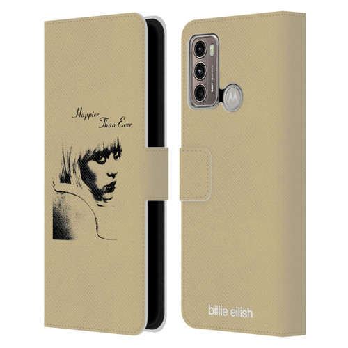 Billie Eilish Happier Than Ever Album Image Leather Book Wallet Case Cover For Motorola Moto G60 / Moto G40 Fusion