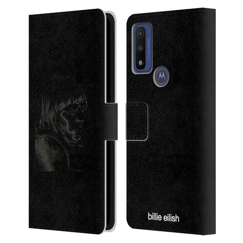 Billie Eilish Happier Than Ever Album Image Leather Book Wallet Case Cover For Motorola G Pure