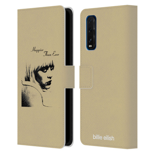 Billie Eilish Happier Than Ever Album Image Leather Book Wallet Case Cover For OPPO Find X3 Neo / Reno5 Pro+ 5G