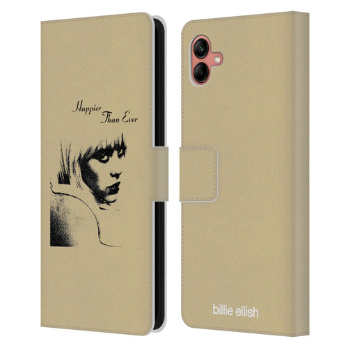 Billie Eilish Happier Than Ever Album Image Leather Book Wallet Case Cover For Samsung Galaxy A04 (2022)