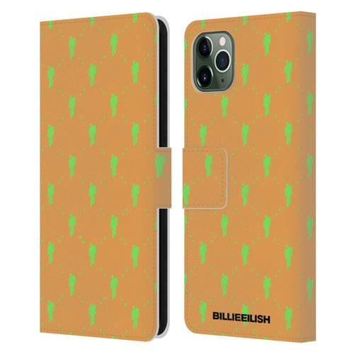 Billie Eilish Key Art Blohsh Pattern Leather Book Wallet Case Cover For Apple iPhone 11 Pro Max