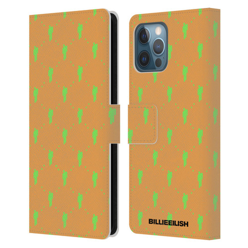 Billie Eilish Key Art Blohsh Pattern Leather Book Wallet Case Cover For Apple iPhone 12 Pro Max