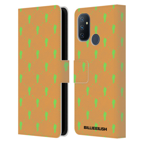Billie Eilish Key Art Blohsh Pattern Leather Book Wallet Case Cover For OnePlus Nord N100