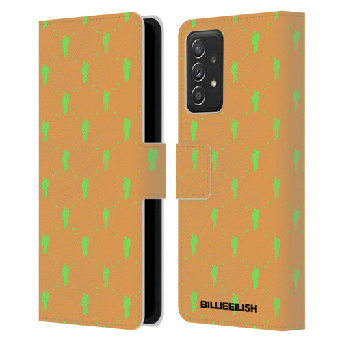 Billie Eilish Key Art Blohsh Pattern Leather Book Wallet Case Cover For Samsung Galaxy A53 5G (2022)