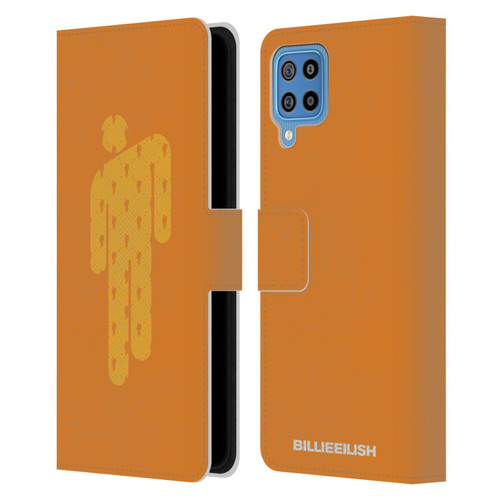 Billie Eilish Key Art Blohsh Orange Leather Book Wallet Case Cover For Samsung Galaxy F22 (2021)