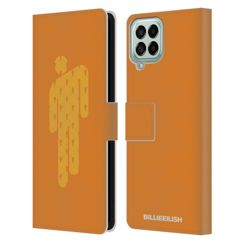 Billie Eilish Key Art Blohsh Orange Leather Book Wallet Case Cover For Samsung Galaxy M33 (2022)