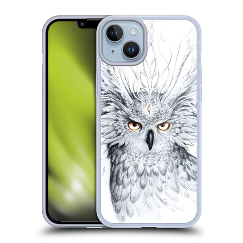Jonas "JoJoesArt" Jödicke Wildlife Owl Soft Gel Case for Apple iPhone 14 Plus