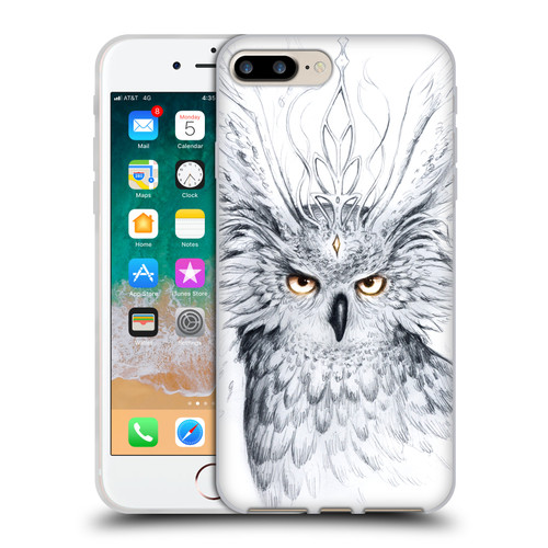 Jonas "JoJoesArt" Jödicke Wildlife Owl Soft Gel Case for Apple iPhone 7 Plus / iPhone 8 Plus