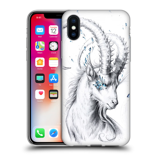 Jonas "JoJoesArt" Jödicke Wildlife Capricorn Soft Gel Case for Apple iPhone X / iPhone XS