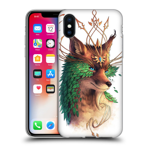 Jonas "JoJoesArt" Jödicke Wildlife Fox Coloured Soft Gel Case for Apple iPhone X / iPhone XS