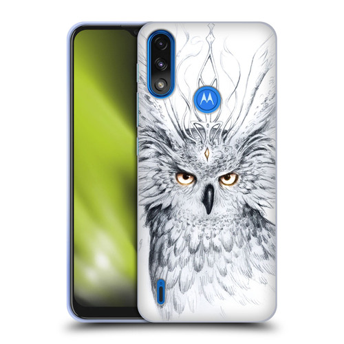 Jonas "JoJoesArt" Jödicke Wildlife Owl Soft Gel Case for Motorola Moto E7 Power / Moto E7i Power
