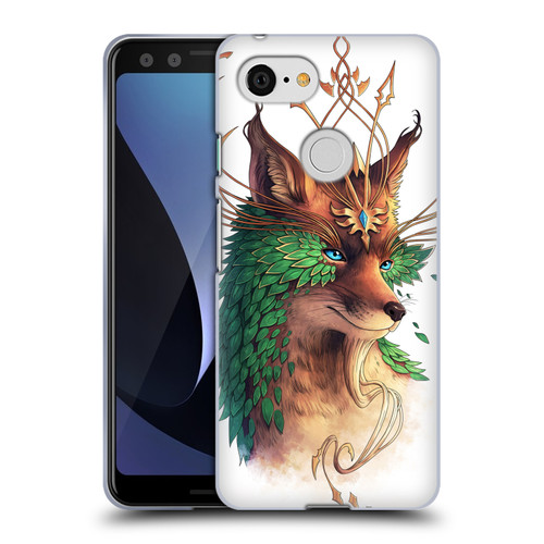 Jonas "JoJoesArt" Jödicke Wildlife Fox Coloured Soft Gel Case for Google Pixel 3