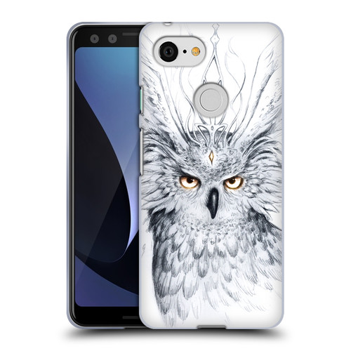 Jonas "JoJoesArt" Jödicke Wildlife Owl Soft Gel Case for Google Pixel 3